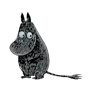 🌚 Moomin Moomin, dibujos animados, personaje, animal telegram sticker