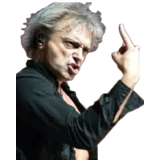 🤘 dedo do meio, gesto ofensivo, homem telegram sticker