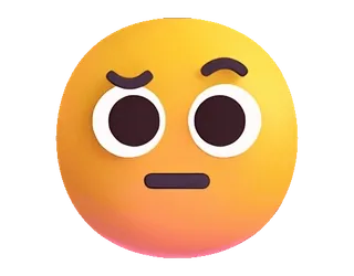 🤨 Emoji, interrogativo, insicuro, pensieroso, confuso, dubbioso telegram sticker