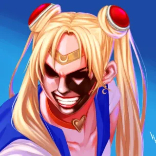 🌕 Sailor Moon sailor moon, anime, manga, méchant, maléfique, offensant telegram sticker