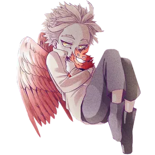 😒 Hawks My Hero Academia anime, wings, hero, mha, hawks whatsapp sticker