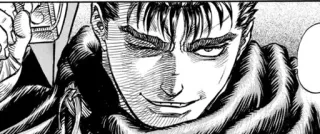 🖤 Guts Berserk manga, anime, dark fantasy, sword, warrior whatsapp sticker
