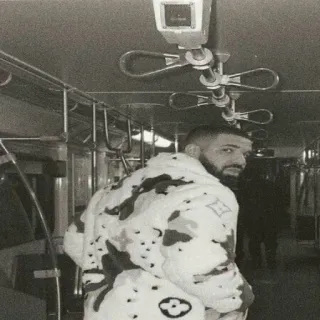 💡 Drake celebrità, rapper, artista, musicista, ritratto, metro telegram sticker