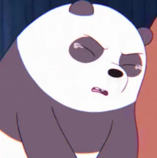 🧸 Panda We Bare Bears Панда, Мы обычные медведи, Мультфильм, Анимированные whatsapp sticker