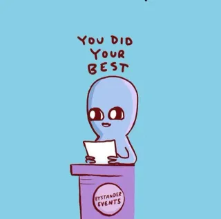 👍 YOU DID YOUR BEST エイリアン, モチベーション, 励まし, よく頑張った, 漫画, 可愛い telegram sticker