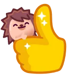 Ёжик @kelyeBan telegram emojis 👍