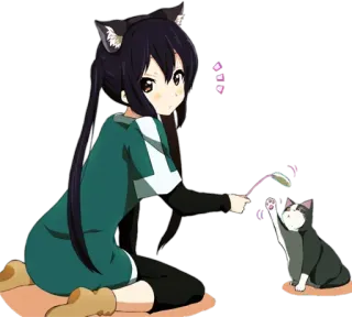 Azunyan @Anak_kucing_stiker telegram stickers