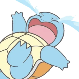💬 Squirtle pokemon, squirtle, crying, sad, turtle telegram sticker