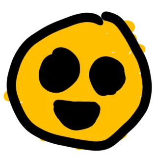 😃 эмодзи, желтый, лицо, смайлик telegram sticker