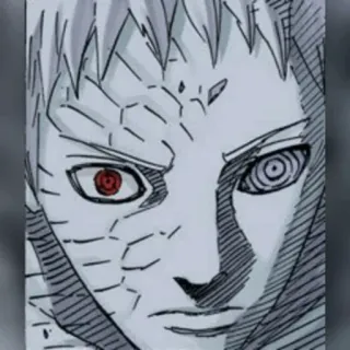 ⚫️ Obito Uchiha Naruto Anime, Manga, Sharingan, Uchiha, Ninja telegram sticker