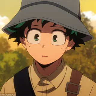 🟧 Izuku Midoriya My Hero Academia @HAWKS Anime, Manga, Fanart, My Hero Academia, Izuku Midoriya, Deku whatsapp sticker