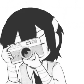 ✨ cámara, fotografía, dibujos animados, anime, personaje, manga telegram sticker