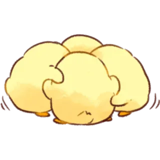 ✊ pintinho, animal, filhote de galinha, pássaro, fofo, amarelo whatsapp sticker