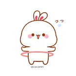 💃 fofo, coelho, animal, adesivo, kawaii telegram sticker