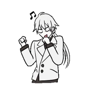 🎶 Anime, Manga, Personnage, Musique, Chant whatsapp sticker