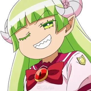 😉 Ameri Azazel Welcome to Demon School! Iruma-kun anime, demon, girl, school uniform, Ameri Azazel telegram sticker