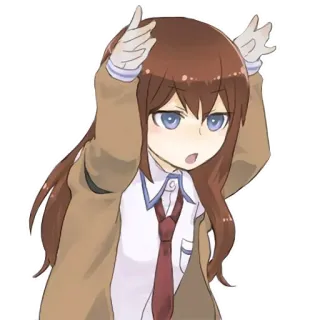 👻 Anime, Mädchen, Cartoon, Charakter, Illustration whatsapp sticker