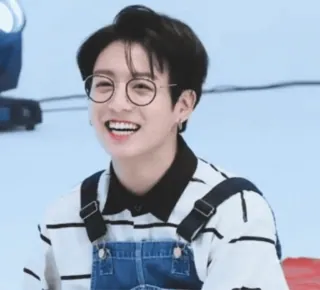 😁 Jungkook kpop, bts, jungkook, smile, glasses telegram sticker