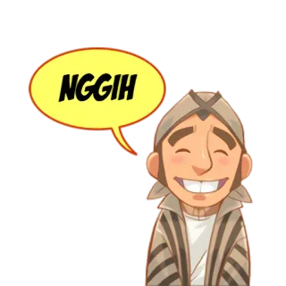 😁 NGGIH Jawa, budaya, Jawa, Indonesia, tradisional telegram sticker