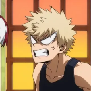 🍺 Katsuki Bakugo My Hero Academia Anime, Manga, Marah, Karakter, Fanart, Bakugo telegram sticker