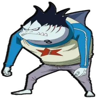 🦈 squalo, anime, personaggio, cartone animato, mostro, antropomorfo telegram sticker