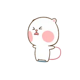 🤪 pegatina, dibujo animado, lindo, animal, oso whatsapp sticker