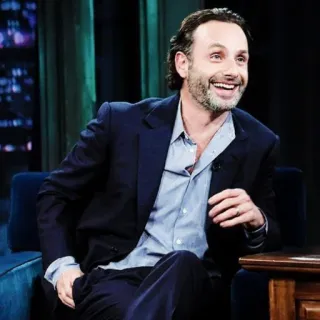 🤩 Andrew Lincoln actor, man, portrait, celebrity telegram sticker