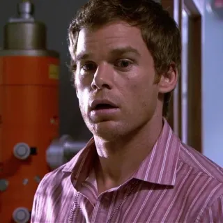 🙁 Dexter Morgan Dexter impactado, tele, serie, dexter, sorpresa, expresión telegram sticker