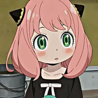 😳 Anya Spy x Family Anya Forger, Spy x Family, Anime, Fofo, Garota, Desenho animado whatsapp sticker