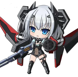 😏 Anime, Chibi, Arma, Militar, Avião telegram sticker