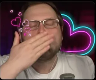 😘 сердечки, поцелуй, мужчина, любовь, нежность telegram sticker