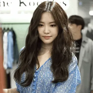 🦄 女性, 韓国, ポートレート, アジア, 女の子, 美しい, ヘアスタイル telegram sticker