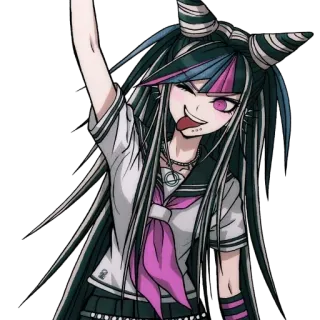 😋 Ibuki Mioda Danganronpa Anime, Charakter, Videospiel, Mädchen telegram sticker