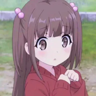 🧁 Anime, Cartone animato, Carino, Ragazza, Kawaii whatsapp sticker