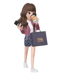 👗 PPA FASHION mulher, moda, compras, café, celular whatsapp sticker