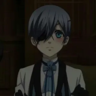 ✖️ Ciel Phantomhive Black Butler Anime, Manga, Ciel Phantomhive, Black Butler, Charakter telegram sticker