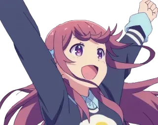 ☺️ anime, girl, cute, happy, cartoon, manga telegram sticker