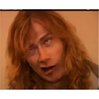 😜 Dave Mustaine musicien, Megadeth, métal, groupe, guitariste whatsapp sticker