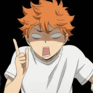 ☀️ Hinata Shoyo Haikyuu!! anime, manga, haikyuu, hinata, shoyo, sports, volleyball telegram sticker