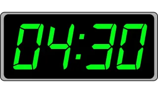 📟 04:30 clock, time, digital, numbers telegram sticker