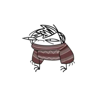 😒 человечек, свитер, мультфильм, рисунок whatsapp sticker