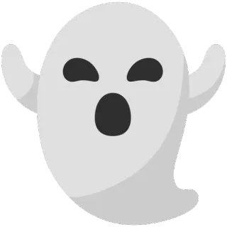 👻 ghost, spooky, halloween, spirit, apparition telegram sticker
