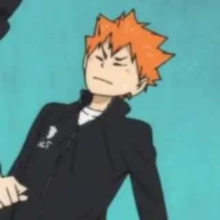 ☀️ Hinata Shoyo Haikyuu!! anime, haikyuu, hinata shoyo, volleyball, manga telegram sticker