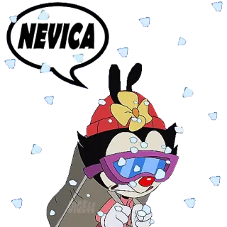 🌨 NEVICA снег, зима, мультфильм, холод, погода telegram sticker