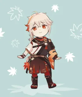 🎭 Kaedehara Kazuha Genshin Impact Anime, Genshin Impact, Kaedehara Kazuha, Personagem, Video game, Fanart telegram sticker