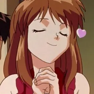 🌟 Anime, Cartoon, Mädchen, Herz, Liebe, Glücklich telegram sticker