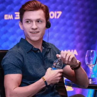 ⚙ Tom Holland actor, celebridad, hombre, retrato whatsapp sticker