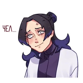 🙂 ЧЕЛ... 卡通, 人物, 女人, 贴纸 telegram sticker