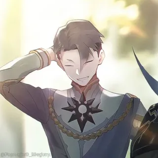 💠 anime, character, smile, illustration, anime character, handsome whatsapp sticker