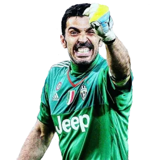 😁 Gianluigi Buffon 足球, 守门员, 运动, 足球, 布冯, 尤文图斯 whatsapp sticker